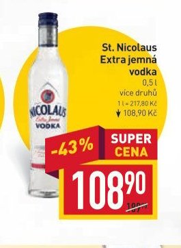 St. Nicolaus Extra jemná vodka