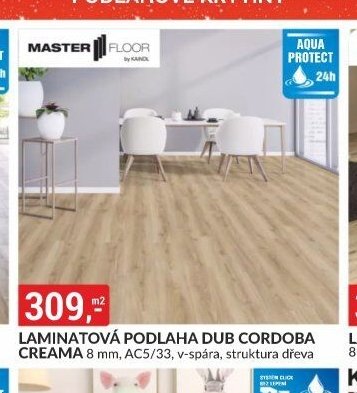 LAMINÁTOVÁ PODLAHA DUB CORDOBA CREAMA