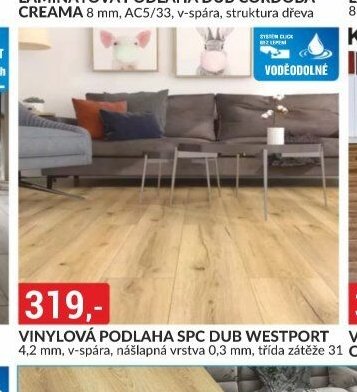VINYLOVÁ PODLAHA SPC DUB WESTPORT