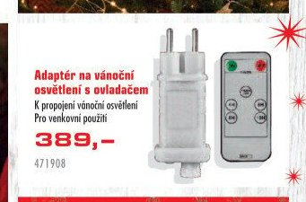 Adaptér na vánoční osvětlení s ovladačem - UNI HOBBY akcniletaky.com