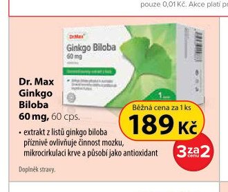 Dr. Max Ginkgo Biloba 60 mg, 60 cps.