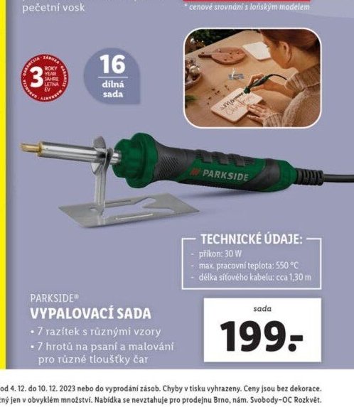 Parkside vypalovací sada