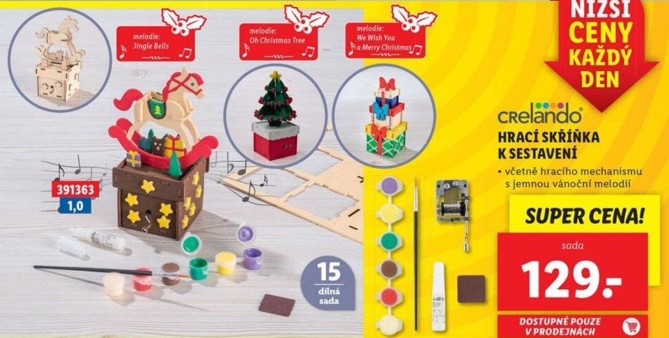 Hrací skříňka k sestavení Crelando