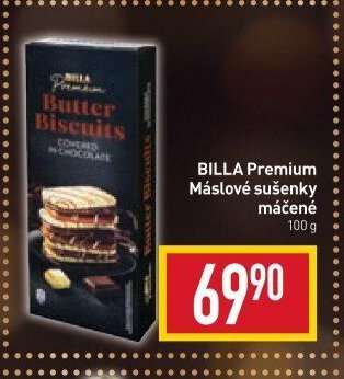 BILLA Premium Máslové sušenky máčené