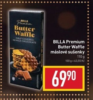 BILLA Premium Butter Waffle máslové sušenky