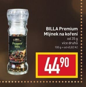 BILLA Premium Mlýnek na koření