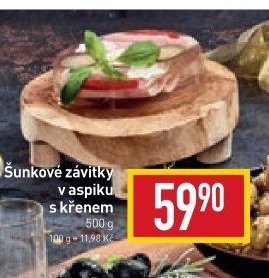 Šunkové závitky v aspiku s křenem