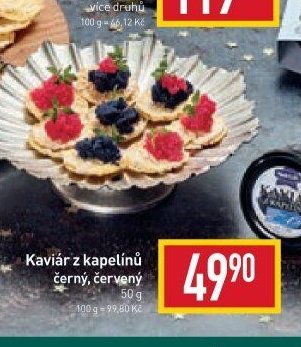 Kaviár z kapelínů černý, červený