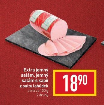 Extra jemný salám, jemný salám s kapií
