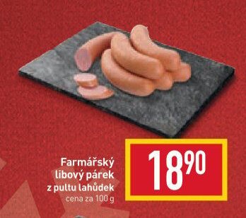 Farmářský libový párek