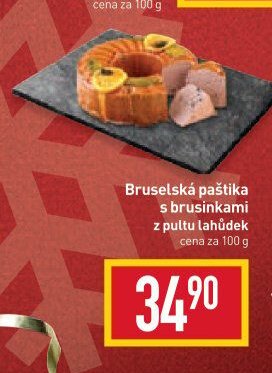 Bruselská paštika s brusinkami