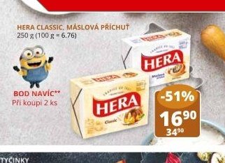 Hera Classic, máslová příchuť 250 g