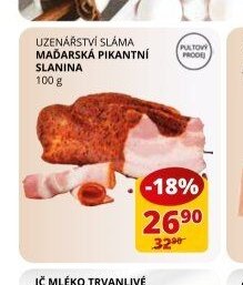 Uzenářství Sláma maďarský pikantní slanina 100 g