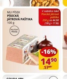 Mu Písek játrová paštika 100 g