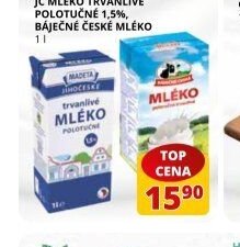 JČ mléko trvanlivé polotučné 1,5% 1 l