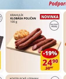 KRAHULÍK KLOBÁSA POLIČAN