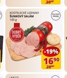 KOSTELECKÉ UZENINY ŠUNKOVÝ SALÁM