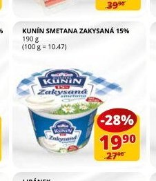 KUNÍN SMETANA ZAKYSANÁ 15%