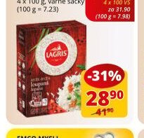 Lagris rýže loupaná 4 x 100 g