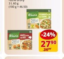 Knorr bujón různé druhy