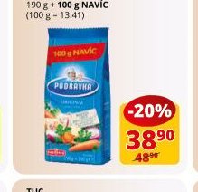 Podravka 190 g + 100 g navíc