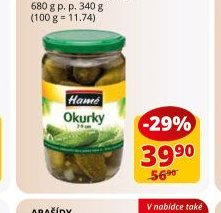 Okurky Hamé 7-9 cm 680 g
