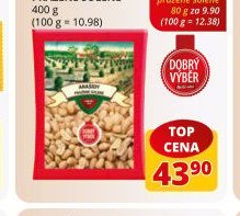 Arašídy pražené solené 400 g