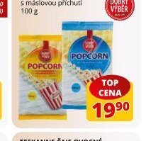 Popcorn slaný, máslový 100 g