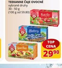 Teekanne čaje ovocné 30-50 g