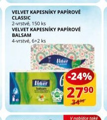 Velvet kapesníky papírové
