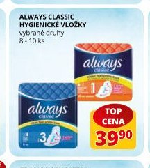 Always classic hygienické vložky