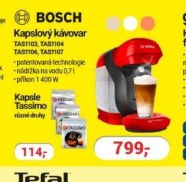 BOSCH Kapslový kávovar TAS1103, TAS1104, TAS1106, TAS1107