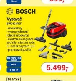 BOSCH Vysavač BWD421PET