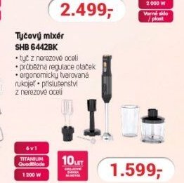 Tyčový mixér SHB 6442BK