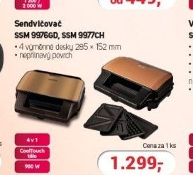 Sendvičovač SSM 9976GD, SSM 9977CH