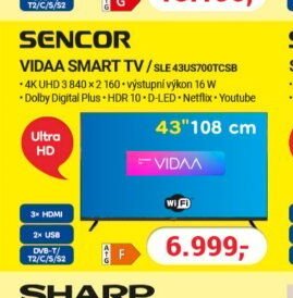 SENCOR SLE 43US700TCSB