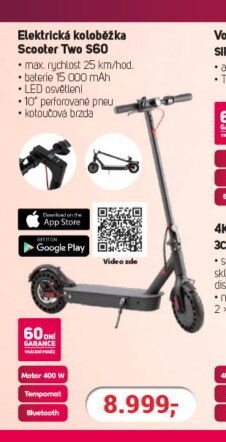 Elektrická koloběžka Scooter Two S60