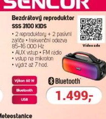 Bezdrátový reproduktor SSS 3100 KIDS