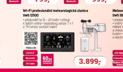 Wi-Fi profesionální meteorologická stanice SWS 12500