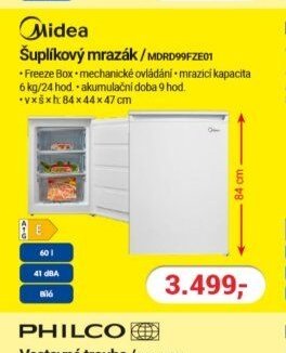 Midea Šuplíkový mrazák MDRD99FZE01