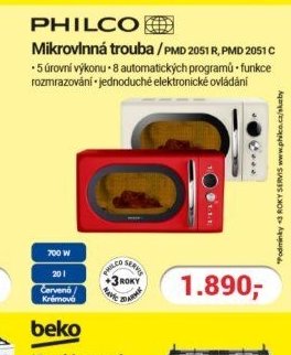 Philco Mikrovlnná trouba PMD 2051 R, PMD 2051 C