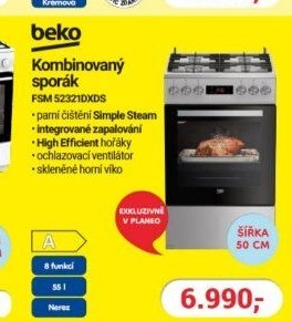 Beko Kombinovaný sporák FSM 52321DXDS