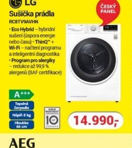 LG Sušička prádla RC87V9AVHN