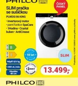 PHILCO SLIM pračka se sušičkou PLWDI 86 KING