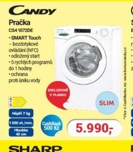 CANDY Pračka CS4 1072DE