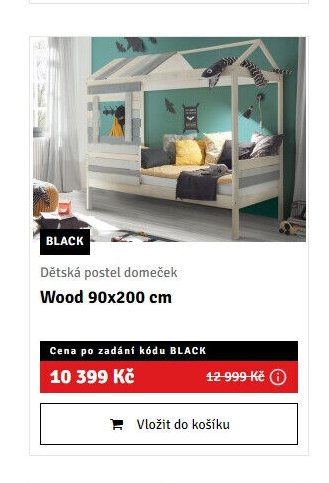 Dětská postel domeček Wood 90x200 cm - ASKO akcniletaky.com