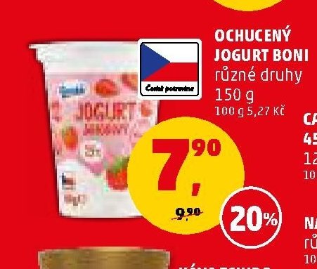 Ochucený jogurt Boni