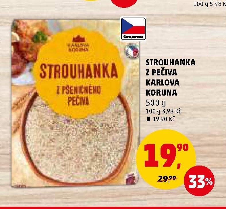 STROUHANKA Z PEČIVA KARLOVA KORUNA