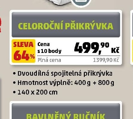 Celoroční přikrývka