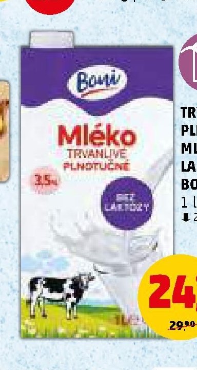 MLÉKO TRVANLIVÉ PLNOTUČNÉ BONI